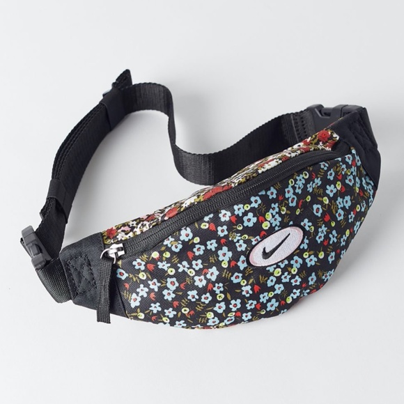 nike floral fanny pack